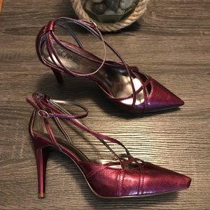 CARLOS SANTANA “Vintage” Ankle Strap Platform Pump 8.5